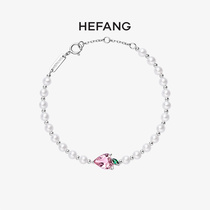 HEFANG He Fang jewelry juice ice bracelet 925 sterling silver womens fashion imitation pearl pendant bracelet bracelet