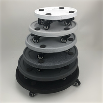 Universal wheel square cement large flower pot tray movable brake base support with roller sliding water storage and receiving tray
