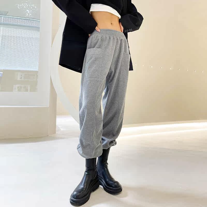 Sports Pants Woman Loose Bungalow Pants Summer New High Waist Display Slim Casual Fitness Room Yoga Cotton Pants Kharen Pants