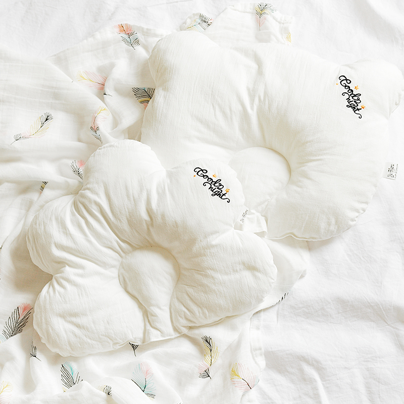 Baby Pillow Season Universal Breathable Stereotyped Pillow Flat Head Corrects Metacephaly Newborn Baby Pillow Cloud Duo 0-1-Taobao