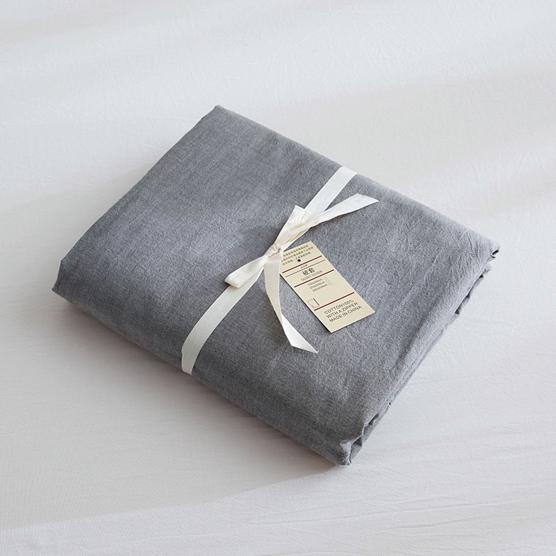 Custom 100%cotton washed quilt cover single piece 180x220x240 quilt cover 150x200x230 meters