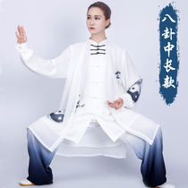 Tai Chi clothing women's 2021 new high-end elegant competition long three-piece Tai Chi practice suit men's mq