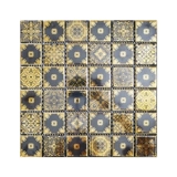 Керамическая мозаичная плитка фон стена черный золото ретро -рисунок крыльца батон