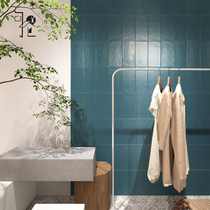 Pure Color Nordic Toilet Glazed Face Brick 150X300 Macaron Toilet Bathroom Wall Brick Mesh Red Tooling Tile