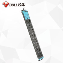 Bull Cabinet Socket GN-E1080 1 8 m 10A PDU 8 bits 19-inch aluminum alloy 360 degrees spin