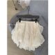 Beige high waist versatile fairy skirt gentle