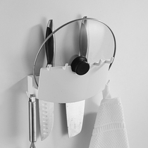 Minimalist lid tool holder wall-mounted domestic free-to-punch multifunctional set of shelf kitchenette containing shelf