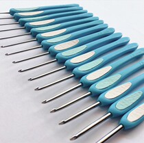 Shanghai brand crochet non-slip soft handle hook needle stainless steel hand polished sweater needle knitting tool set comparable to Guang brand