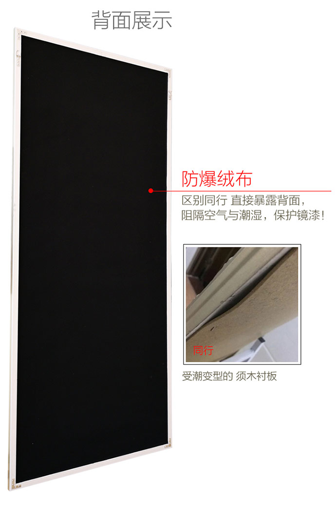 Bai Jia chống cháy nổ gương dài đầy đủ gương nữ sàn gương phòng ngủ nhà đơn giản thay đồ gương cửa hàng quần áo phù hợp gương - Gương gương trang trí decor
