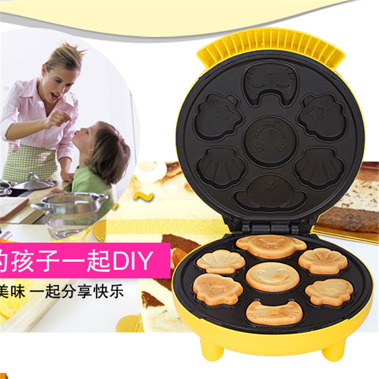 Home Fully Automatic Double Joy Cake Machine Children Cartoon Baking Mini Cake Rice Flour Baking Breakfast Mother & Baby Gift