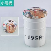 Trendy Drinks Store Snack Bar LIVING ROOM MILK TEA RETRO IRON BARREL CHAIR OUTDOOR CINEMA COLOR BRIEF BAR BENCH