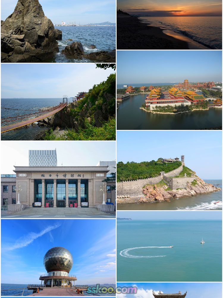 旅游景点山东烟台风景太虚宫大佛夹河大桥高清JPG图片摄影素材插图2