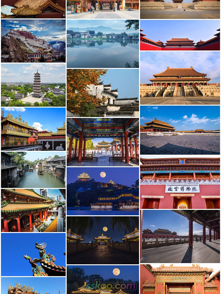 中国传统古典建筑寺庙亭台楼阁园林风代著名JPG图片插图摄影照片素材插图2