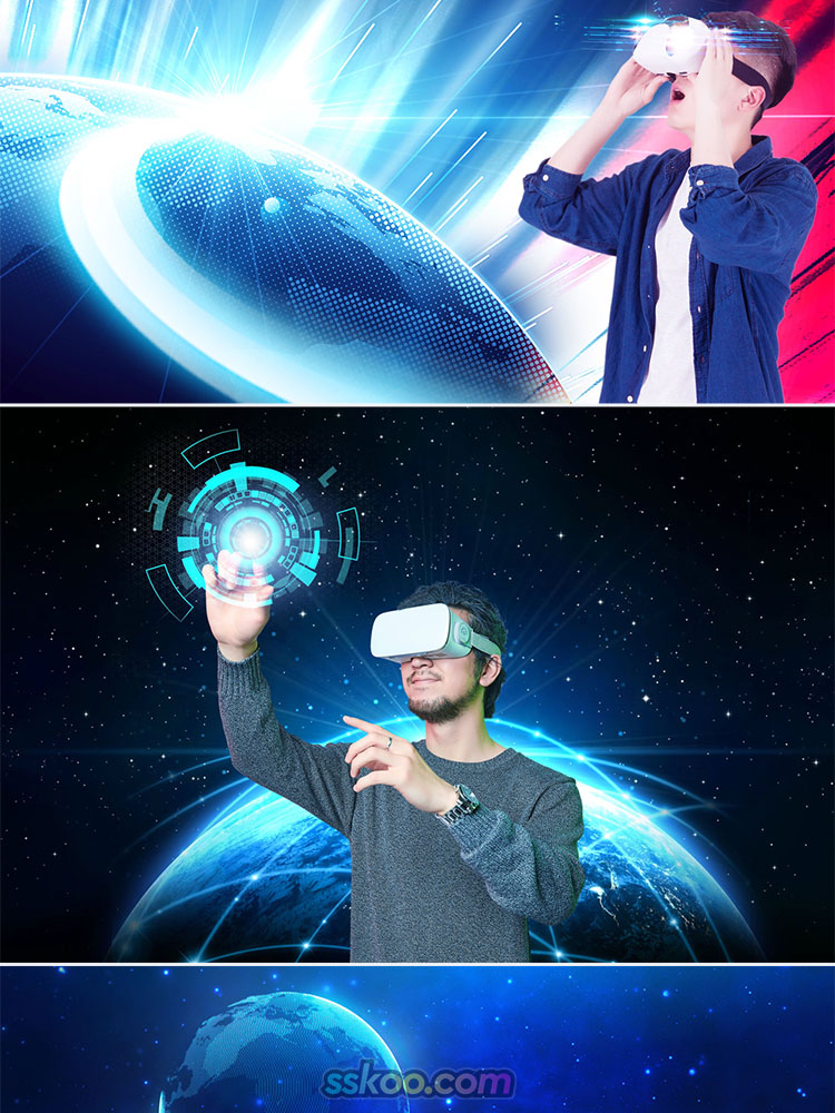 元宇宙VR AR科技科幻数字信息人物插图高清照片图片素材插图2