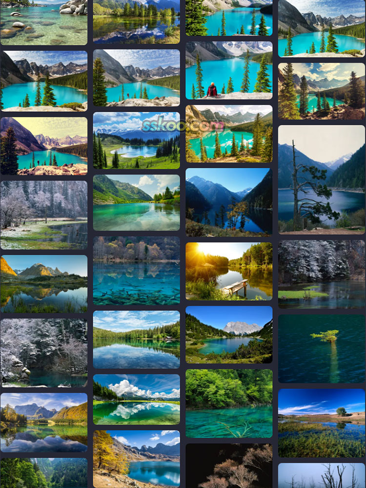 湖面摄影唯美插图照片风景电脑壁纸高清4K摄影图片设计背景素材插图9