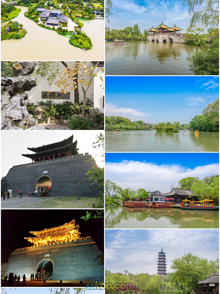 高清JPG素材江苏扬州风景图片瘦西湖何个园林文昌阁五亭桥摄影照插图2
