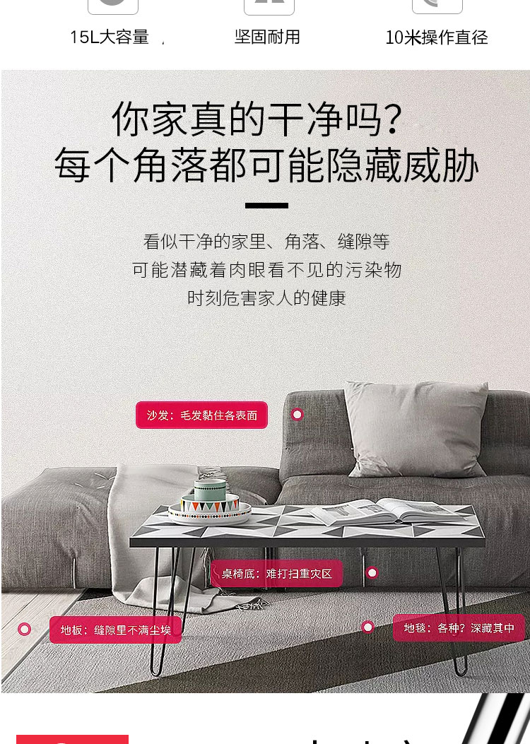 robot hút bụi xiaomi vacuum mop esse Máy hút bụi Chaobao CB15 tiêu dùng và máy hút bụi khô và ướt, ngoài ra còn có công suất lớn mạnh mẽ hút lớn - Máy hút bụi máy robot hút bụi
