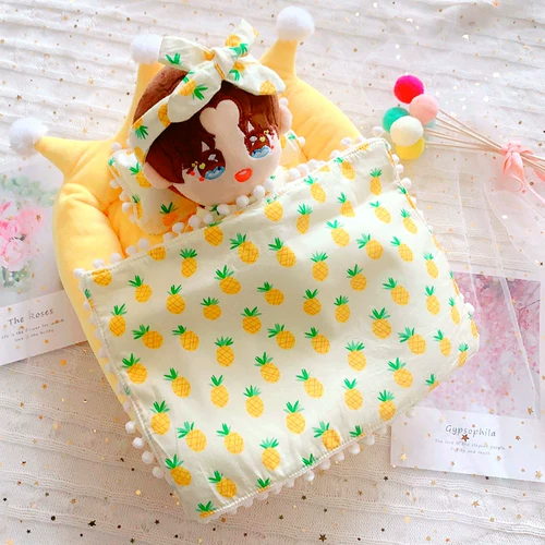 Хлопковая кукла, комплект, одеяло, матрас, подушка, 20см, постельные принадлежности, 20см, 3 предмета