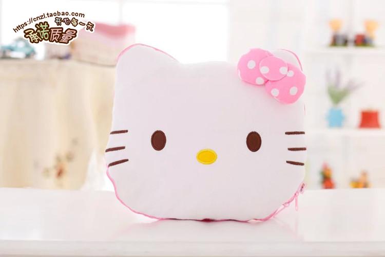 Hoạt hình sáng tạo mèo đệm chăn đôi sử dụng điều hòa dễ thương văn phòng nữ quà tặng sinh nhật - Trở lại đệm / Bolsters gối và mền 2 trong 1