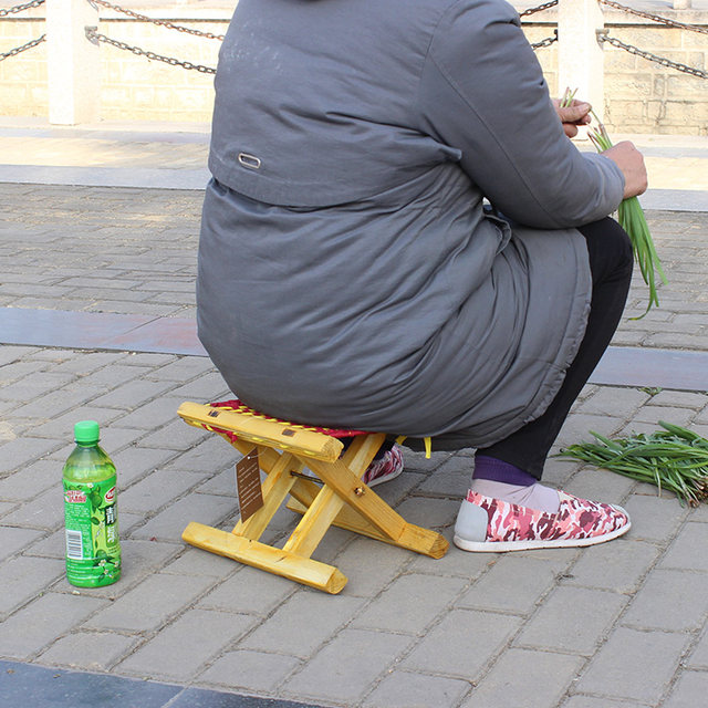 Mazha ໄມ້ແຂງຂະຫນາດນ້ອຍ Mazha stool ນອກ portable folding ຜູ້ໃຫຍ່ພັບ stool Mazha stool sturdy ການຫາປາກາງແຈ້ງ