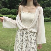 Rất mặt trời cổ tích cardigan với sling váy voan kem chống nắng phụ nữ mùa hè 2019 mới mỏng khăn choàng chiếc áo khoác nhỏ