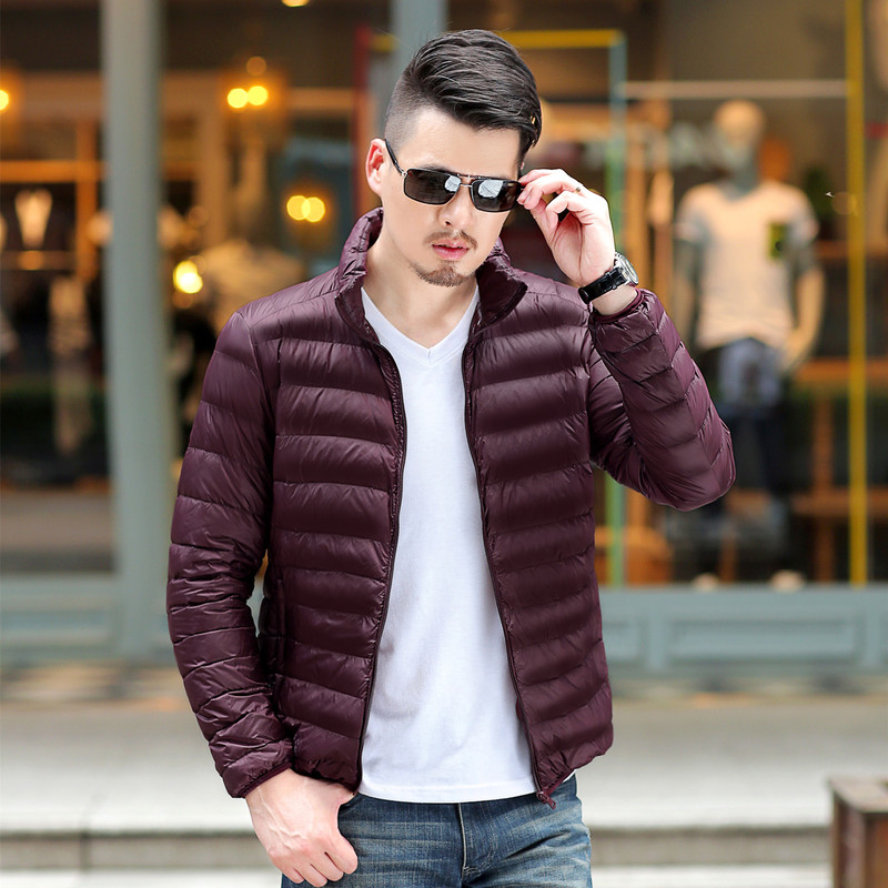 Off-Season Special Price Winter New Style Stand-Up Collar Ultra-Lightweight down Jacket Men's Short Large Size Slim Fit Jacket for Young and Middle-Aged People