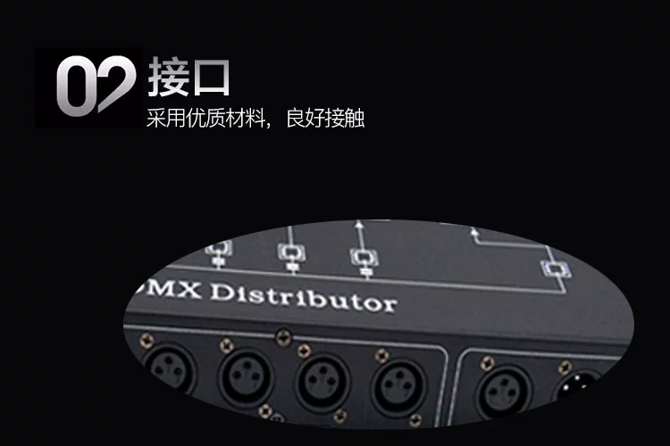 DMX512 tín hiệu tám kênh khuếch đại thiết bị chiếu sáng sân khấu Thiết bị khuếch đại tín hiệu 8 kênh