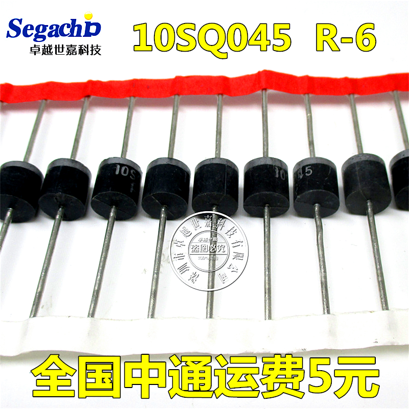Solar dedicated high power Schottky diode 10SQ045 R-6 10SQ045 10A 45V
