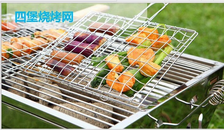 Barbecue net clips Home Enlarged Thick number of grilled fish vegetable nets Outdoor BBQ Roast Tool