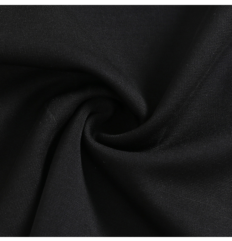 VK旗艦店 韓系修身優雅西服領黑色氣質顯瘦長袖洋裝