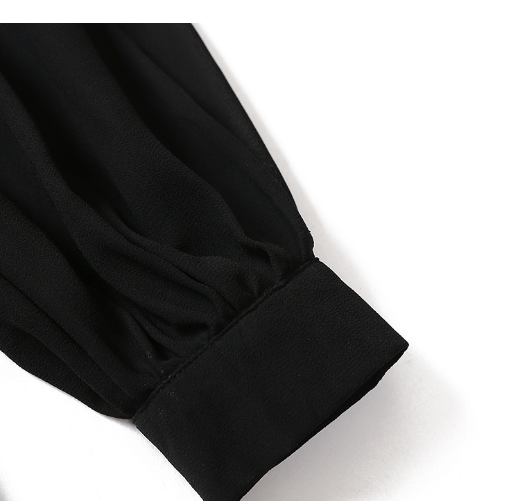 VK旗艦店 韓系雪紡燈籠袖襯衣修身短褲套裝長袖褲裝