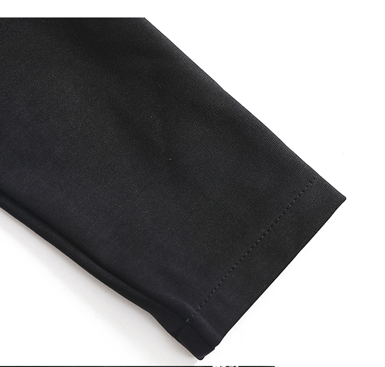 VK旗艦店 韓系修身優雅西服領黑色氣質顯瘦長袖洋裝