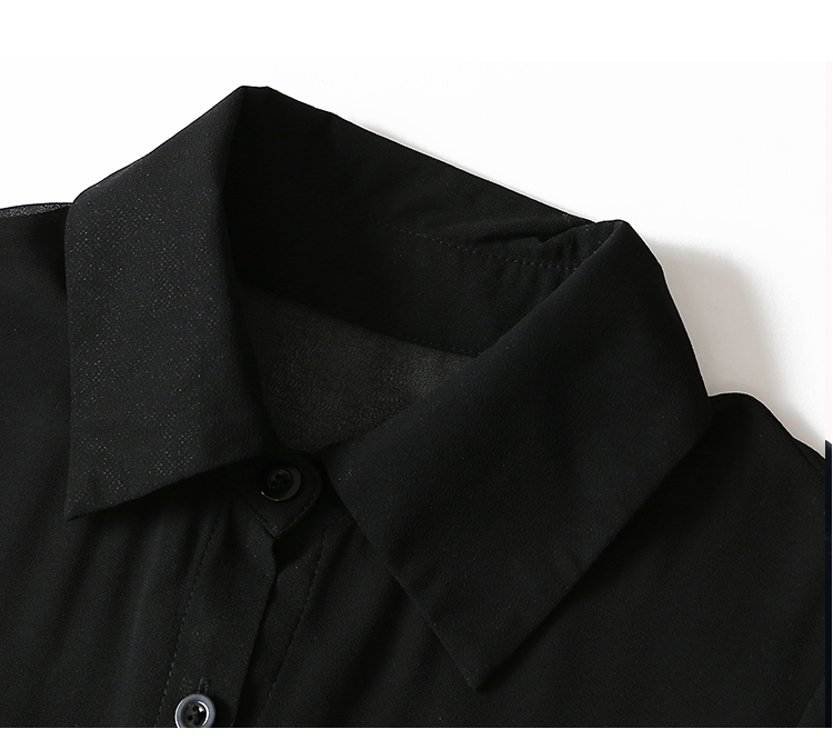 VK旗艦店 韓系雪紡燈籠袖襯衣修身短褲套裝長袖褲裝