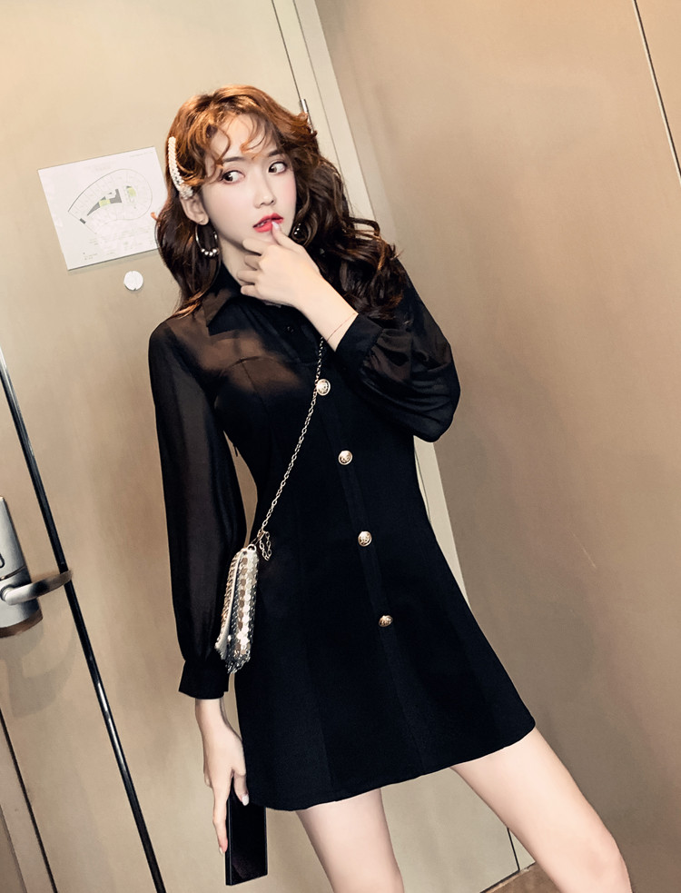 VK旗艦店 韓系雪紡燈籠袖襯衣修身短褲套裝長袖褲裝