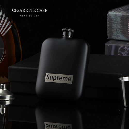 Импортная портативная карманная фляжка из нержавеющей стали, Германия, нержавеющая сталь AISI 304, 6 унций, Россия