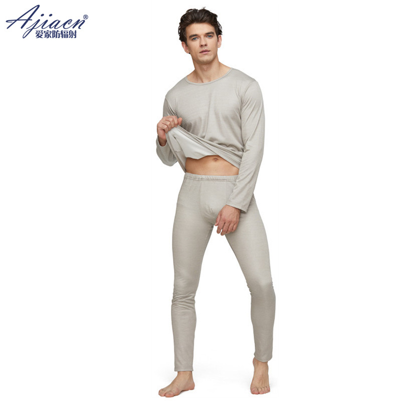 Love home radiation protection autumn clothes sanitary pants wear silver fiber electromagnetic radiation protection long-sleeved underwear for men and women