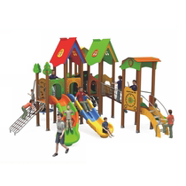 Kindergarten stainless steel slide Children PE board slide Amusement Park outdoor climbing drill hole Huanghuali slide