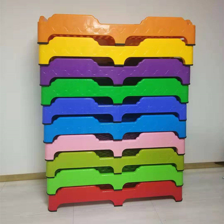 New Kindergarten Private plastic beds Kindergarten afternoon nap Afternoon Single Beds Young Children Full Plastic Bed Children Small Beds