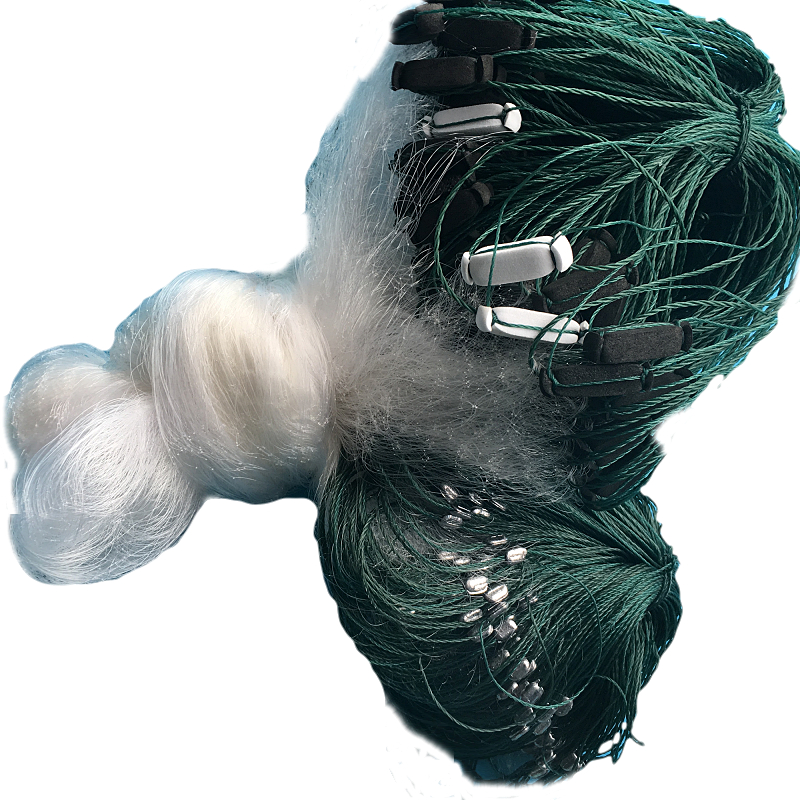 Aggravating water flow 6789 points to 1 fingers and half 11 52 m Three layers of fishing nets Sink Mesh Silk Nets for small fish White strips