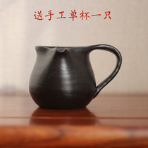 Yunnan Dali Jianchuan Black Pottery Purely Handmade Baked Tea Can Single Can Teacher Dong Intangible Cultural Heritage Firewood Guarantee