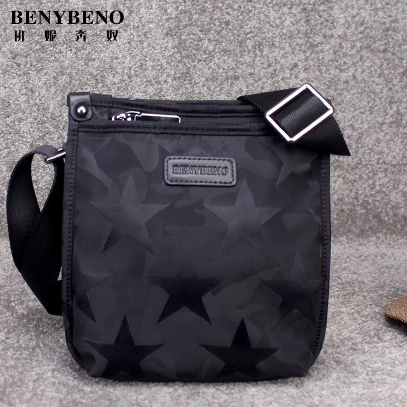 Waterproof Oxford Cloth Men's Bag Men's Shoulder Bag Canvas Bag Vertical Messenger Bag Men's Korean Small Men's Bag Tide Bag