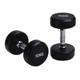 Rubber-Coated Pure Iron Dumbbells for Men and Women, Home and Commercial Use, Cast Iron Dumbbells with Stainless Steel Handles for Fitness and Arm Shaping