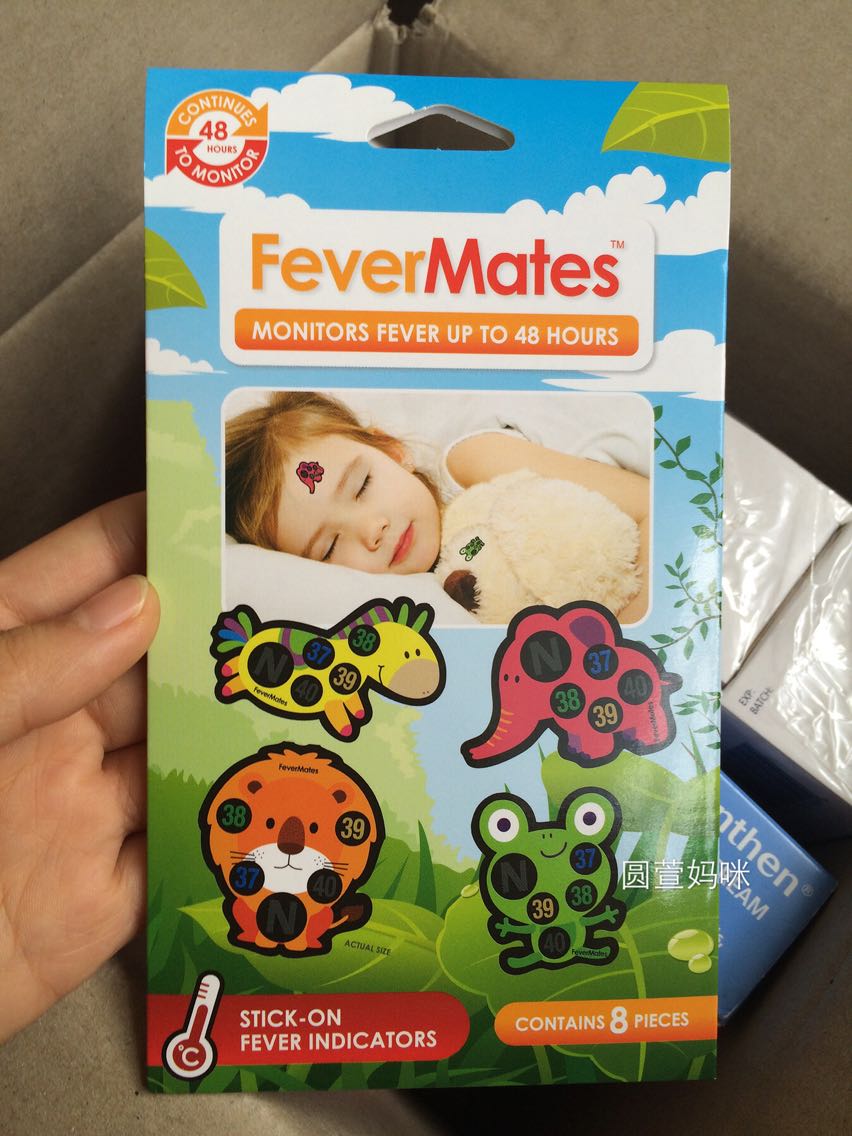 Spot Australian fevermates Children Body Temperature Sticker Cartoon Thermometer Baby Thermometer Shelf Life 24 3