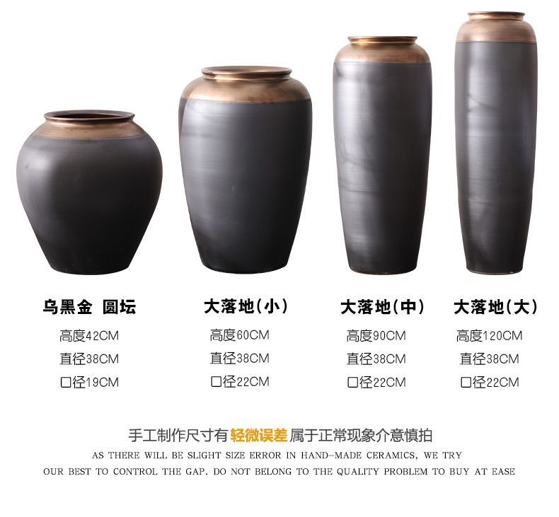 Large vases, jingdezhen ceramic I and contracted Europe type Nordic furnishing articles villa living room window flower arrangement suits for