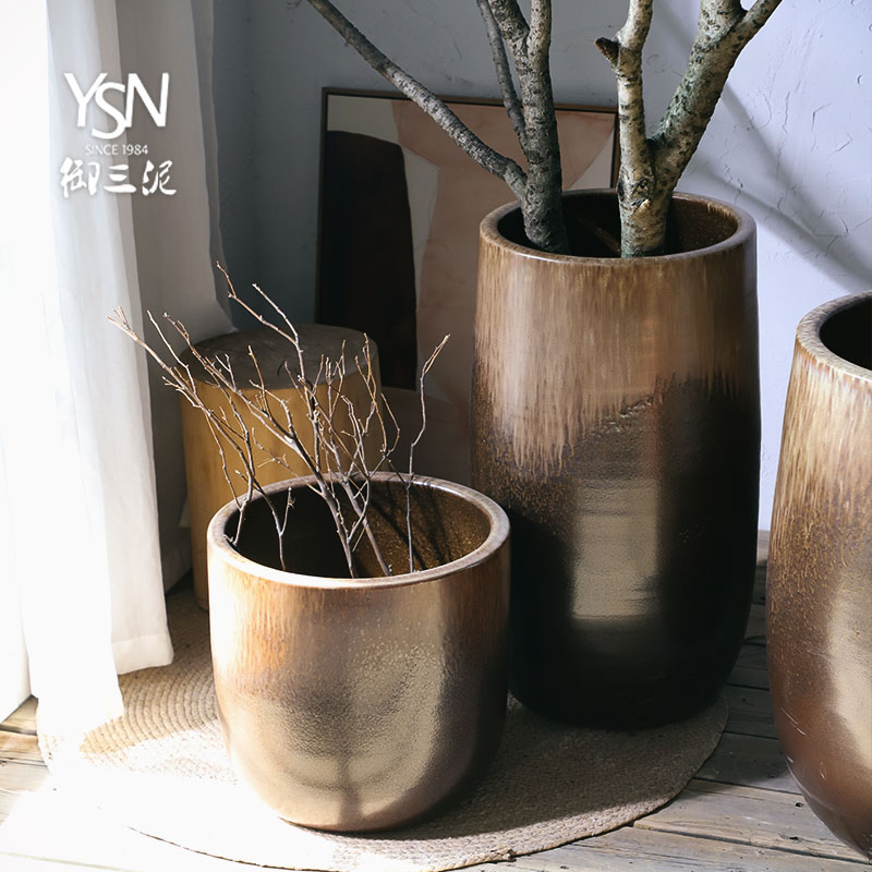 Wide expressions using Nordic vase flowerpot contracted combination packages mailed to restore ancient ways ceramic oversized home sitting room hydroponic money plant