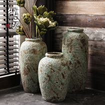 Yusanmud Jingdezhen Handmade coarse pottery pottery jars jars flower vases Earth Pottery old antique large flower pots