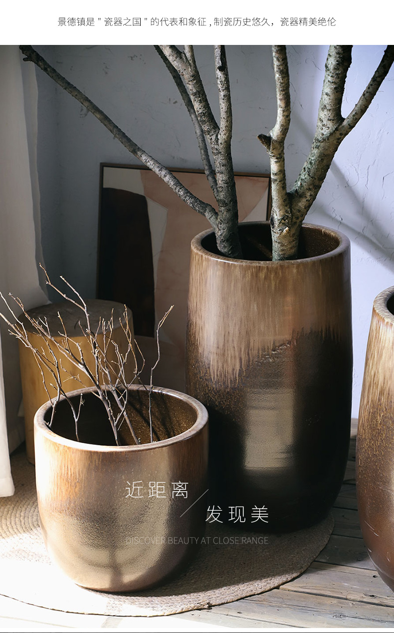 Wide expressions using Nordic vase flowerpot contracted combination packages mailed to restore ancient ways ceramic oversized home sitting room hydroponic money plant