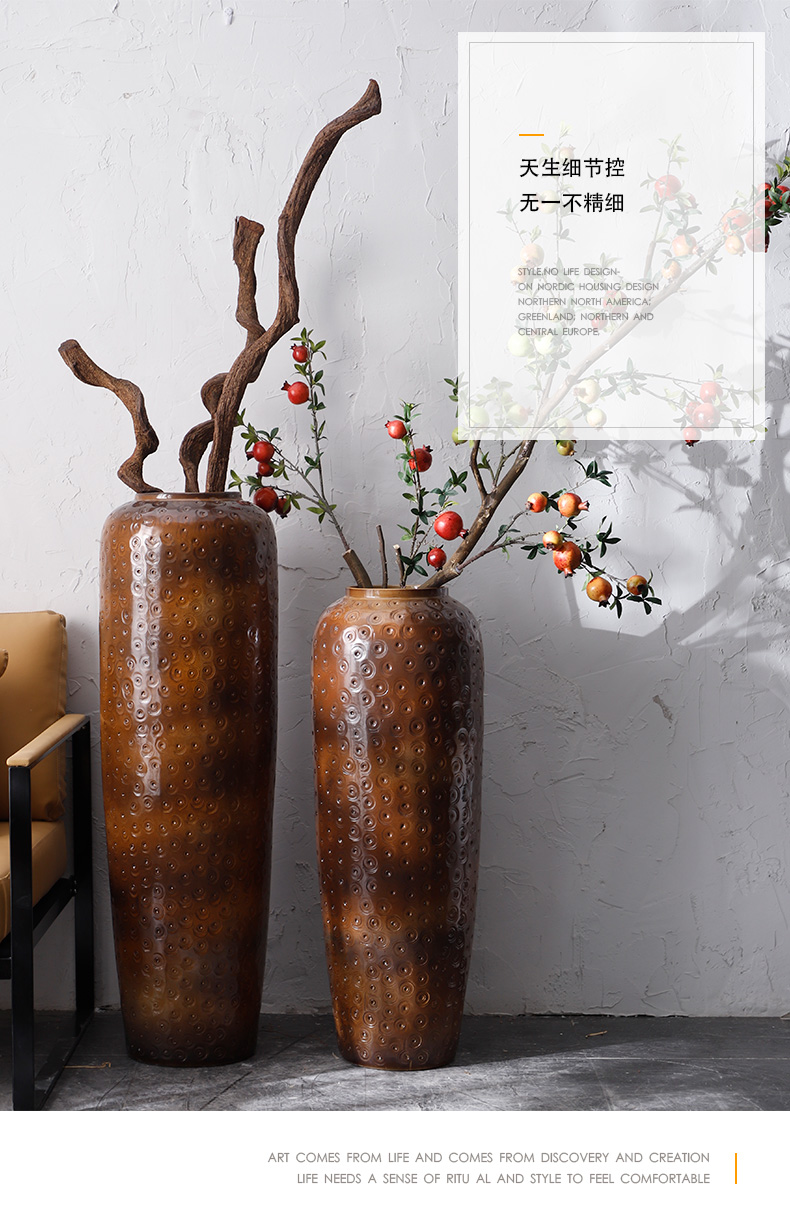 Landing a large flower pot flower arranging furnishing articles pottery jingdezhen north European American ceramic vases, sitting room aquarium earthenware jars