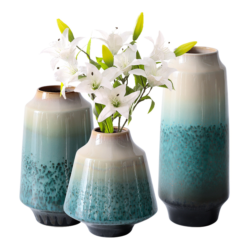 New Chinese style ceramic vases, furnishing articles decorations sitting room dry flower implement creative decoration zen Japanese TV ark