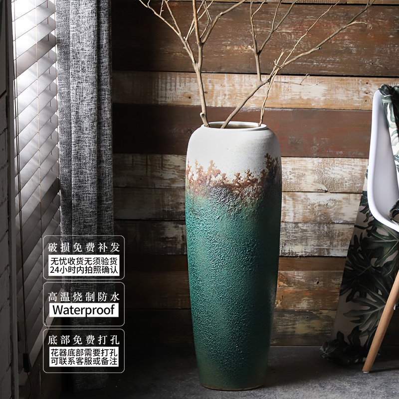 Jingdezhen ceramic furnishing articles contracted and I creative home sitting room put fake flowers, dried flower adornment furnishing articles Nordic vase